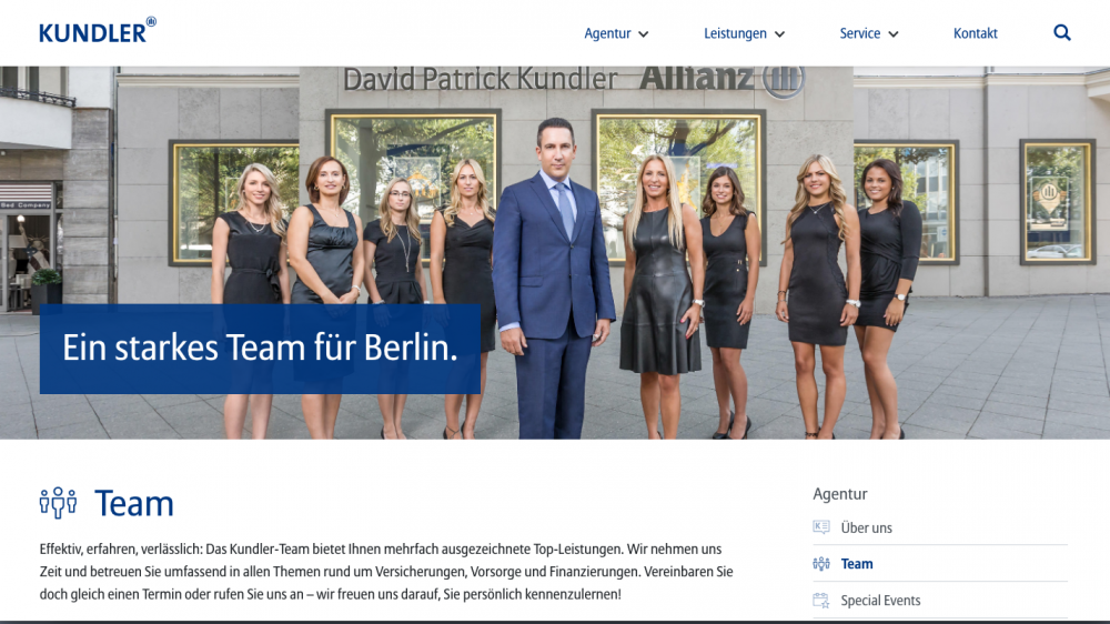 Endindividualisierte und sexistische Darstellung von Frauen? Über dieses Werbefoto der Allianz-Agentur Kundler wird im Netz heftig debattiert.